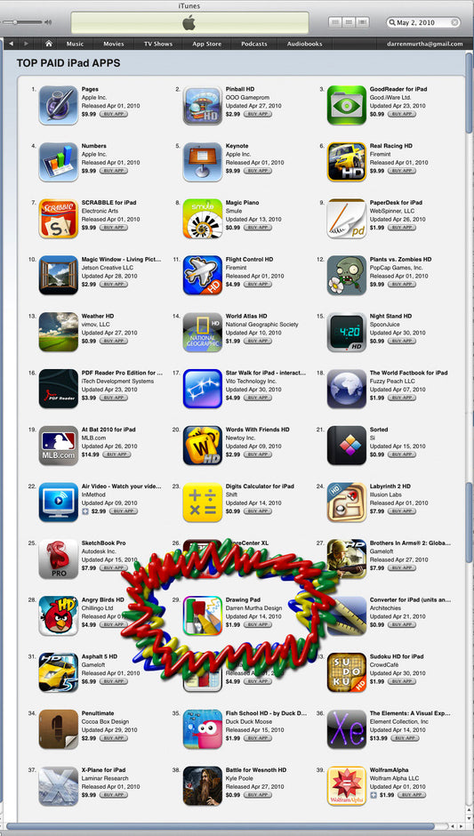 Drawing Pad in top 30 of all paid iPad Apps!