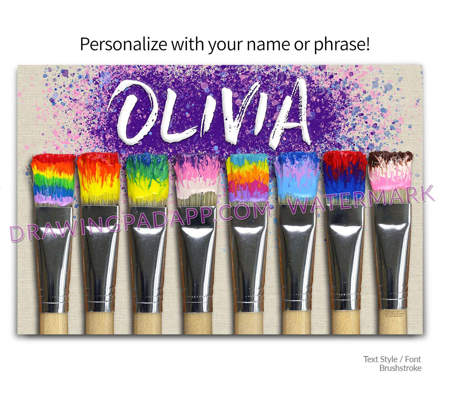 Colorful Brushes Print