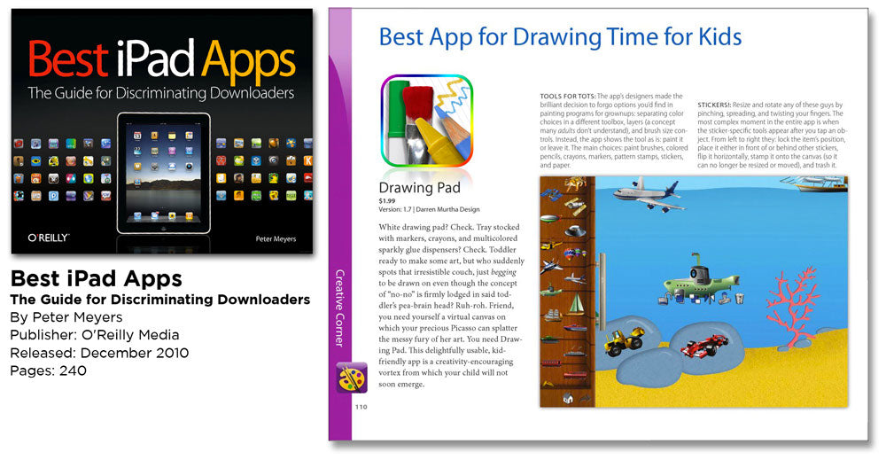 Drawing Pad featured in the book Best iPad Apps